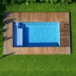 Piscina de fibra 8x4 con playa Varadero85