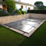 cobertor de barras de seguridad piscina