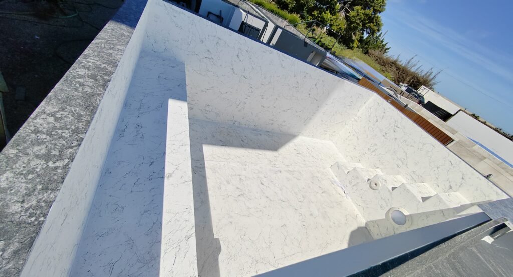 interior piscina container de acero