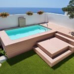 piscina de fibra elevada 4,5x2,5 Luna45