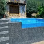 piscina con filtro y cristal Jupiter4 en casa rural en el vacacional